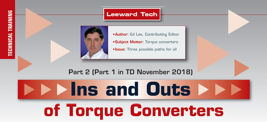 Ins and Outs of Torque Converters

Leeward Tech

Author: Ed Lee, Contributing Editor
Subject Matter: Torque converters
Issue: Three possible paths for oil