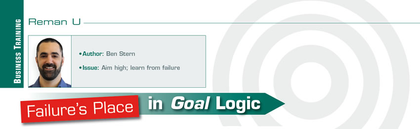 Failure’s Place in Goal Logic

Reman U

Author: Ben Stern
Issue: Aim high; learn from failure