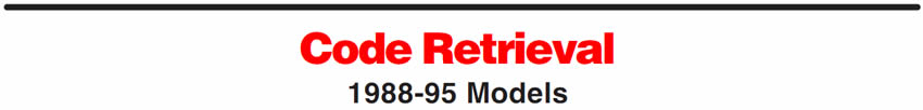 Code Retrieval
1988-95 Models