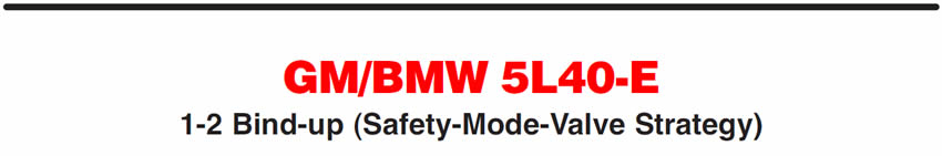GM/BMW 5L40-E
1-2 Bind-up (Safety-Mode-Valve Strategy)