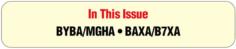 In This Issue
Honda/Acura MGHA family: Neutralizing on downshift to first
Honda/Acura BYBA/MGHA family: Gear noise
Honda/Acura BAXA/B7XA family: Tie-up in reverse when hot
Honda CR-V & Element: Severe body damage