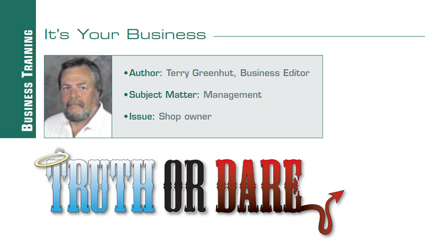 TRUTH OR DARE

It’s Your Business

Author: Terry Greenhut, Business Editor
Subject Matter: Management
Issue: Low-balling price is not path to success