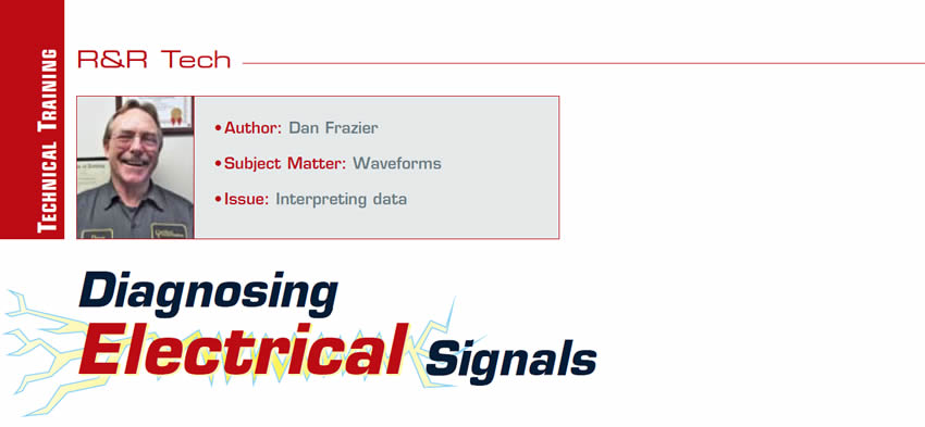 Diagnosing Electrical Signals

R&R Tech

Author: Dan Frazier
Subject Matter: Waveforms
Issue: Interpreting data