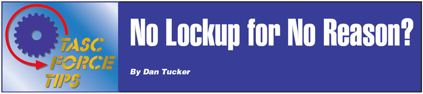 No Lockup for No Reason?

TASC Force Tips

Author: Dan Tucker