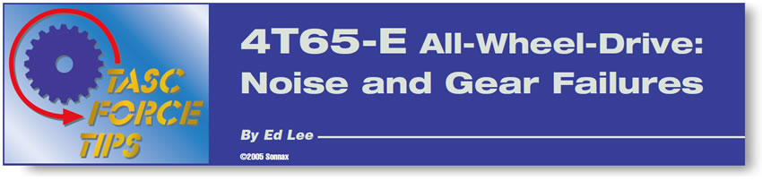 4T65-E All-Wheel-Drive: Noise and Gear Failures

TASC Force Tips

Author: Ed Lee